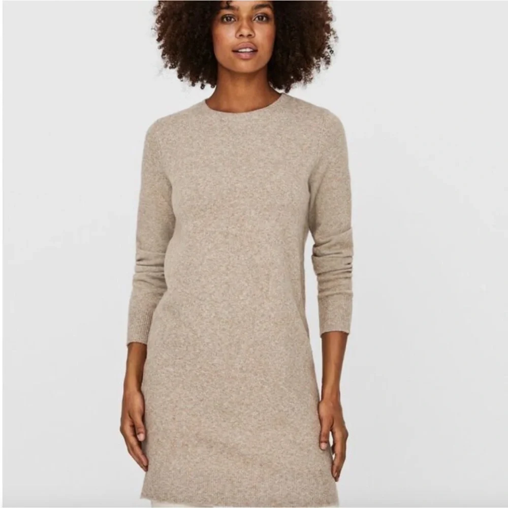 Vero Moda Tan Sweater Dress - XS